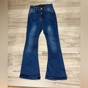 Forever Love Girls' Jeans Size 10 Blue Flared Stretch